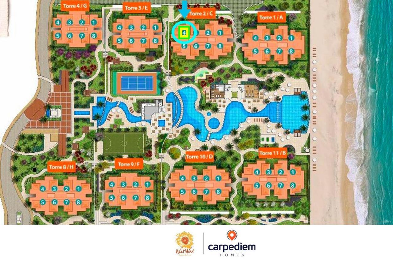 Apartamento completo no Wai Wai Cumbuco por Carpediem Exterior foto